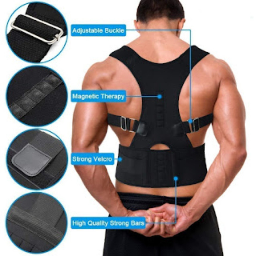 Back brace with shoulder straps shop