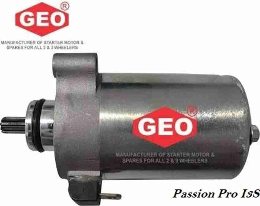 GEO Starter Motor Assembly Compatible for Hero Passion Pro i3s Vehicle Starter Motor Price in India Buy GEO Starter Motor Assembly Compatible for Hero Passion Pro i3s Vehicle Starter Motor online