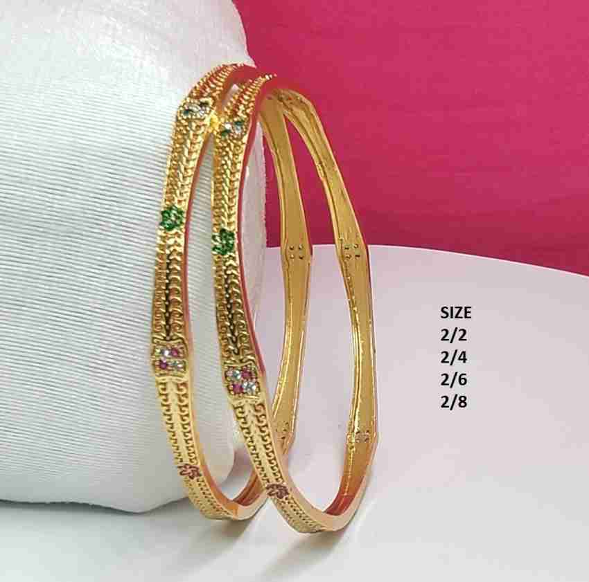 Buy SRK Buy For Change Women's Gold Plated Openable Bangle/ Kada/ Bracelet  For All (Free Size) DESIGN_02 at