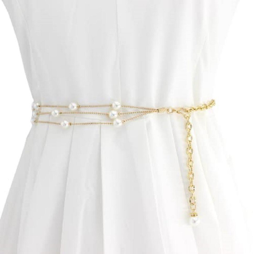 Gold metal deals belt womens