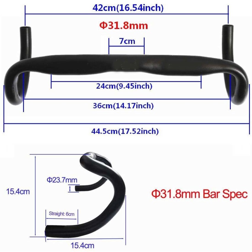 Mountain bike best sale handlebar sizes