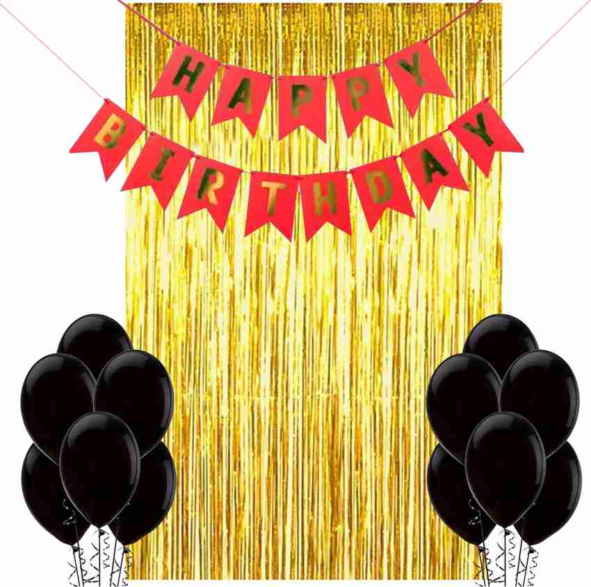 Saikara Collection Party 36 Pcs Black and Golden Birthday Toy Balloons  Combo for Kids Or Boys Birthday Decoration Items (Black) Price in India -  Buy Saikara Collection Party 36 Pcs Black and