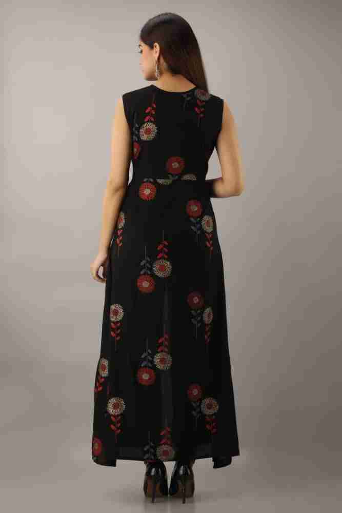 Westernress Women Maxi Black, Red Dress - Buy Westernress Women Maxi Black,  Red Dress Online at Best Prices in India