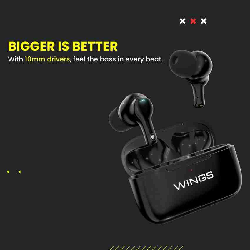 WINGS Bass Drops100 with Active Noise Cancellation Transparency