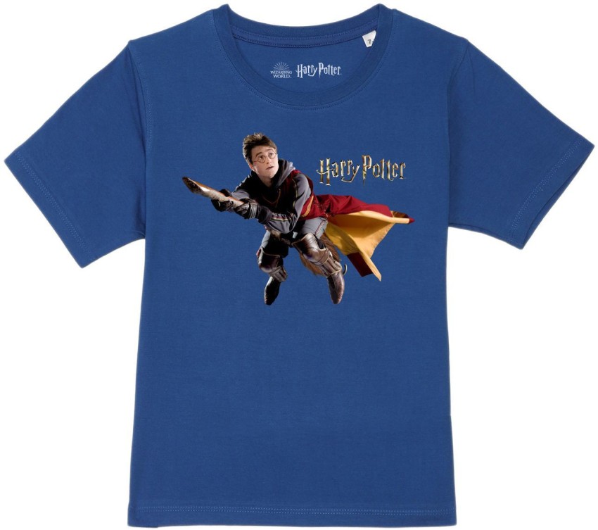 Flipkart Harry Potter by Wear Your Mind Boys Typography Printed Pure Cotton Regular T Shirt Round Neck