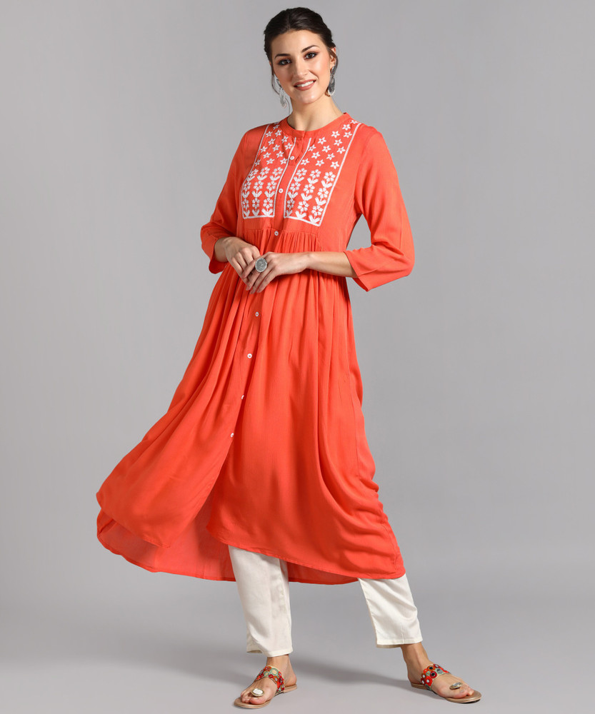 Rang Charkha Women Embroidered A line Kurta