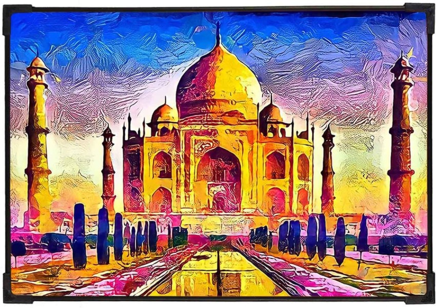 FURNATO Home Decor UV Coated MDF Board Laminated of Taj Mahal