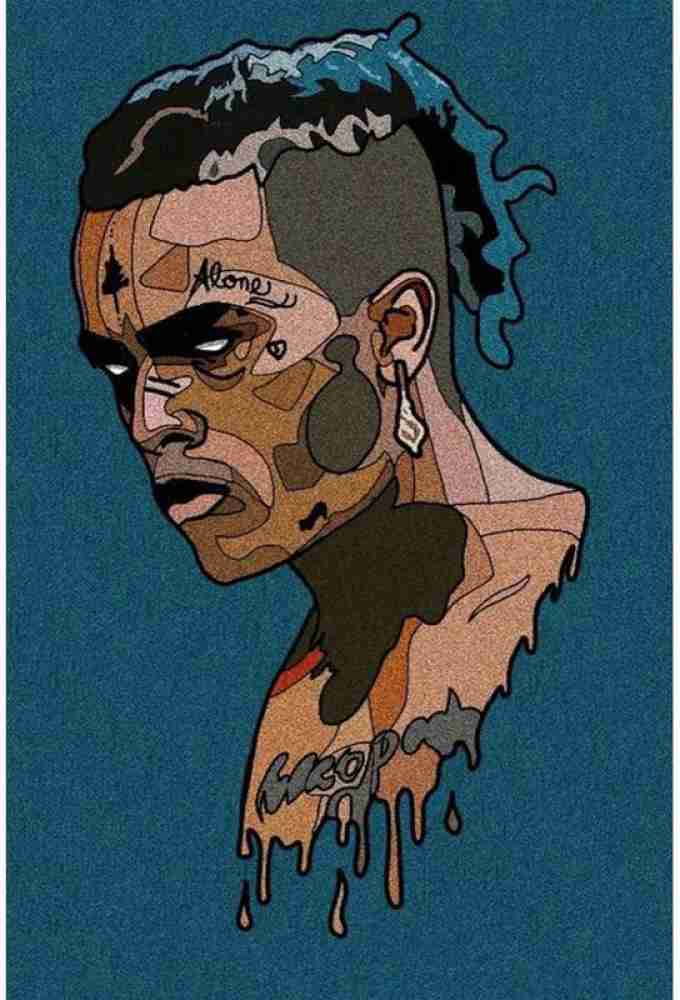 REDCLOUD xxxtentacion TRENDING ART wall poster Paper Print