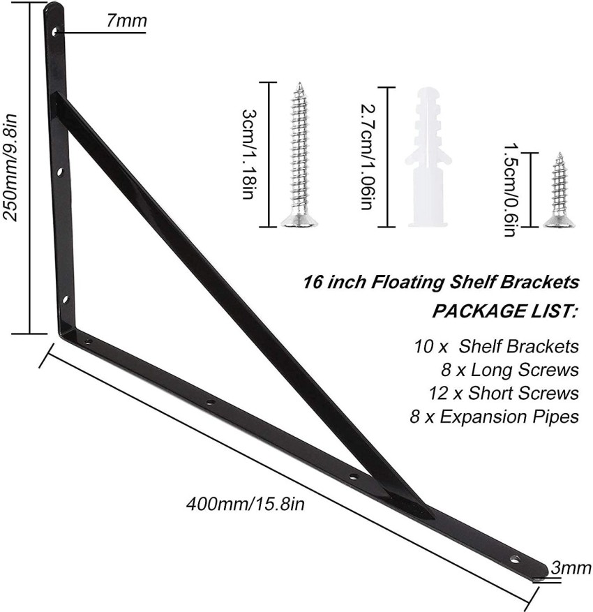 12 in. x 10 in. Large Shelf Bracket