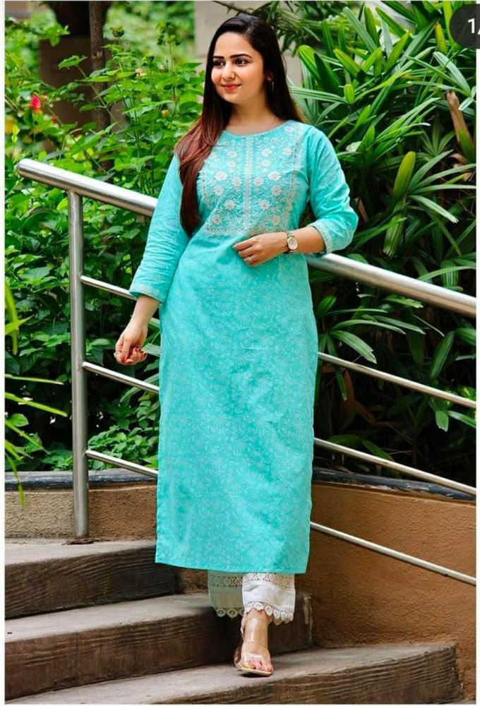 PRINEH Women Kurti Pant Set