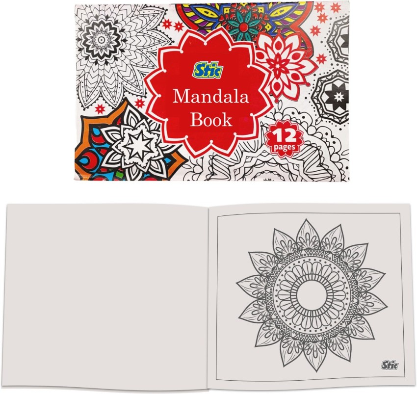 26 Pc Coloring Set Book Pens Glitter Gel Stress Relieving Mandala