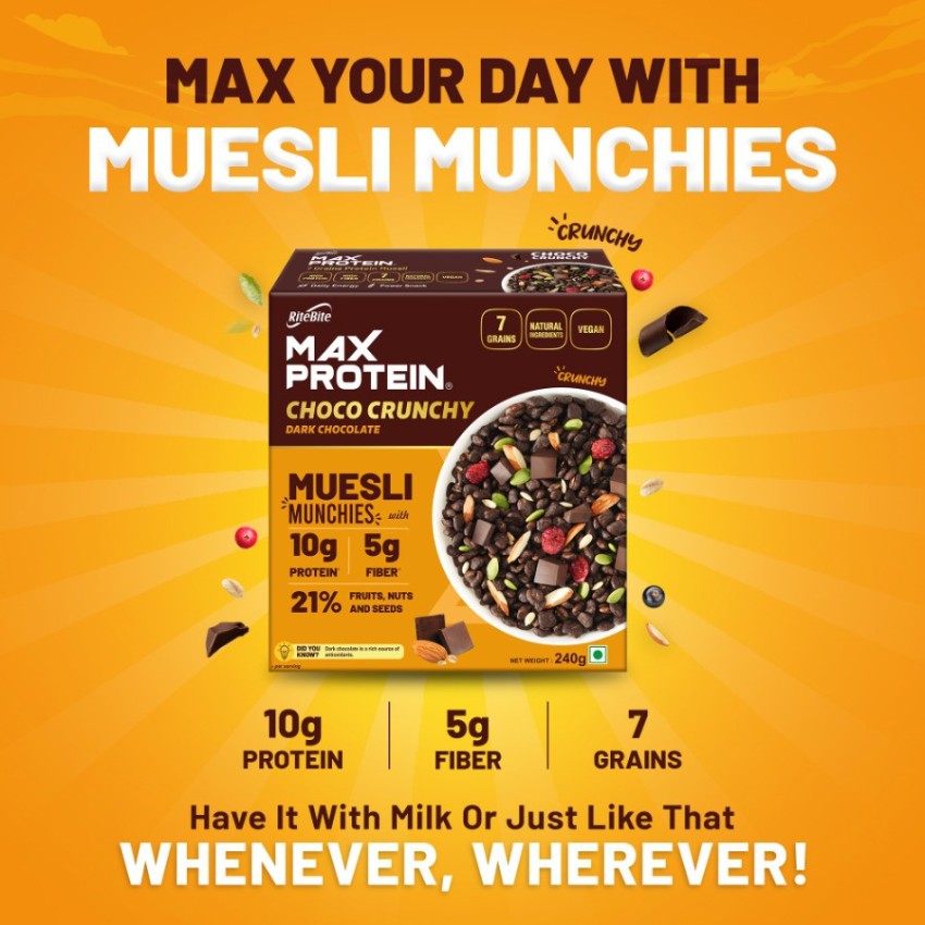 Muesli 20 % Protéines Choco Crunch