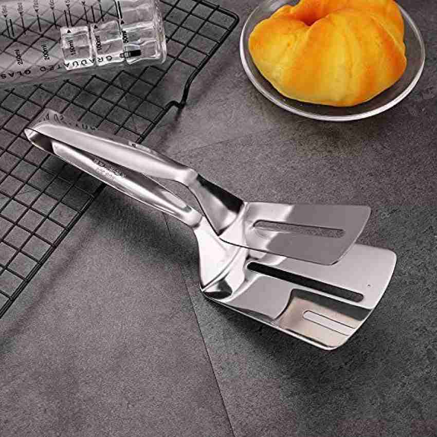 KitchenFest ® Kitchen Tong Spatula 10 Inch Stainless Steel Food Flipping  Clip for Beefsteak Bread Fish Cooking Serving Pizza Salad Tong 26 cm  Utility Tongs Price in India - Buy KitchenFest ®