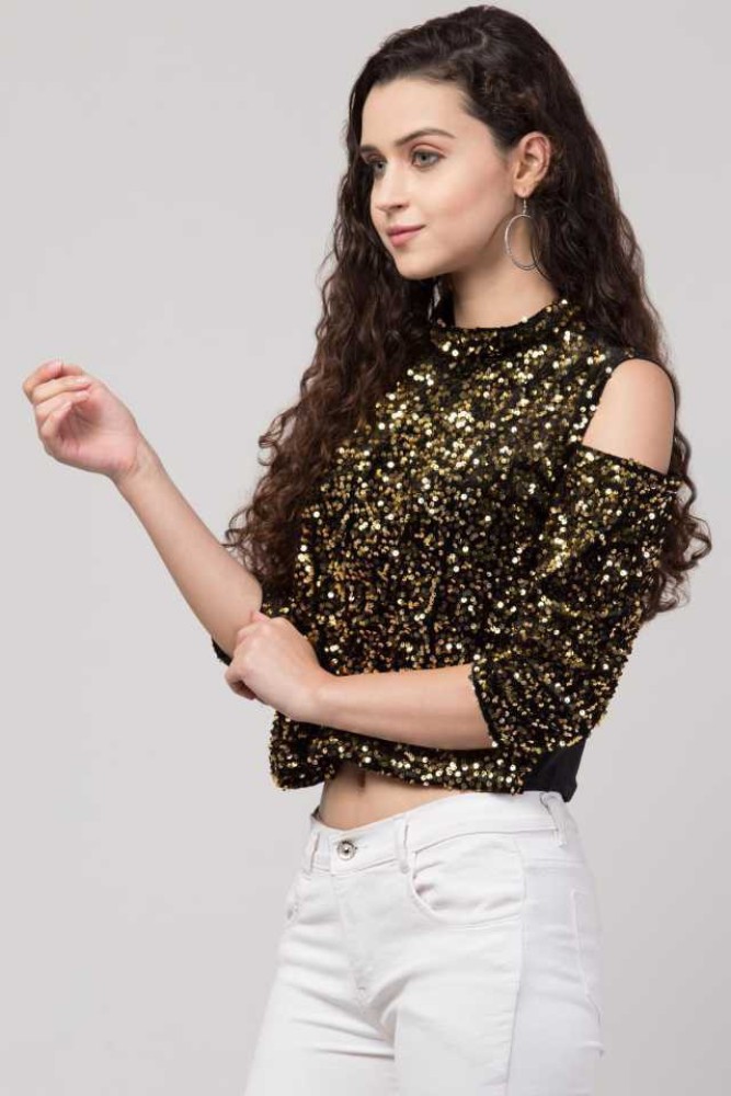 Party wear cheap golden top