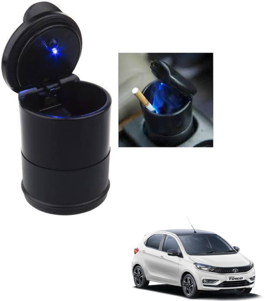 Universal LED Ashtray Auto Car Truck Ash Cylinder Holder Portable Vehicle Ashtray (Blue)