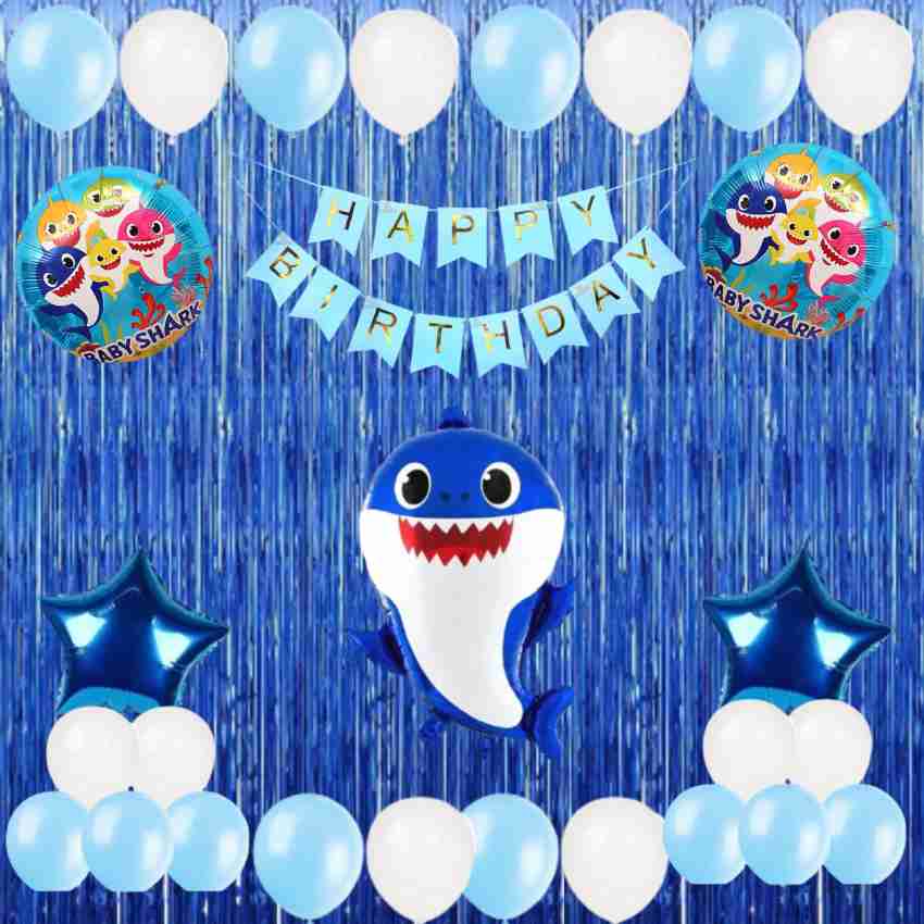 FLICK IN 44 Pcs Shark Theme Birthday Party Decoration Baby Shark Family Birthday  Balloons Price in India - Buy FLICK IN 44 Pcs Shark Theme Birthday Party  Decoration Baby Shark Family Birthday