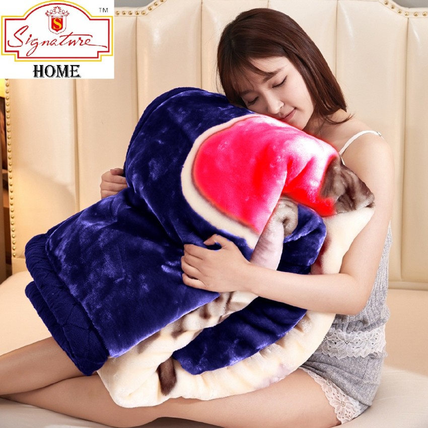 Signature Floral Double Woollen Blanket for Heavy Winter - Buy Signature  Floral Double Woollen Blanket for Heavy Winter Online at Best Price in  India