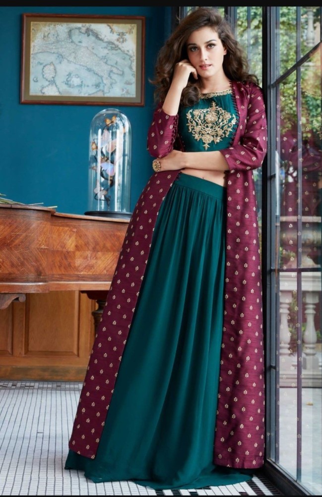 Long skirt on sale and top ethnic