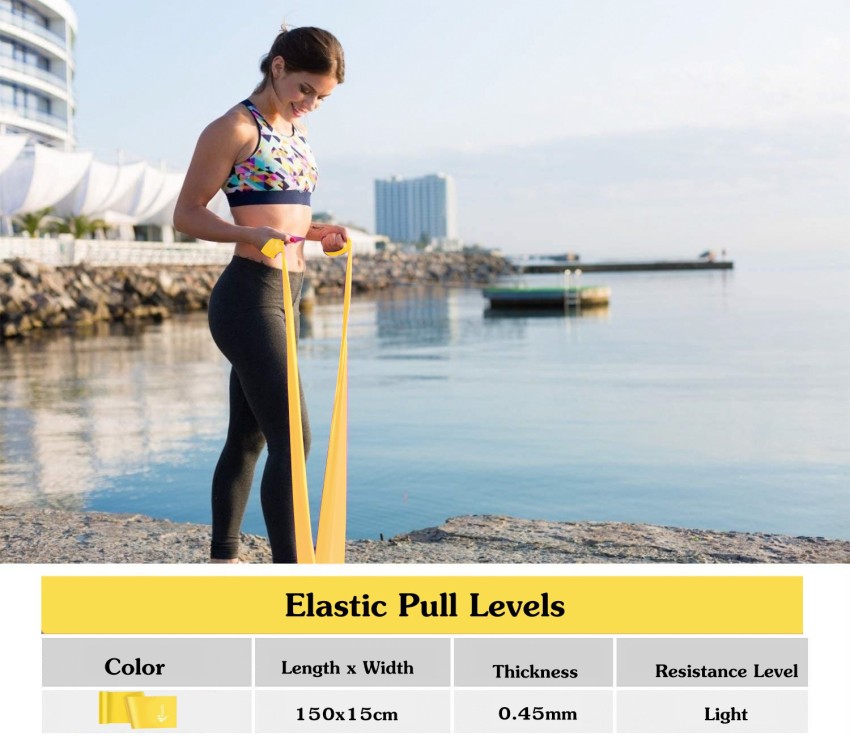 FirstFit Yellow Resistance Exercise Bands for Home Fitness, Stretching,  Physical Therapy Resistance Band - Buy FirstFit Yellow Resistance Exercise  Bands for Home Fitness, Stretching, Physical Therapy Resistance Band Online  at Best Prices