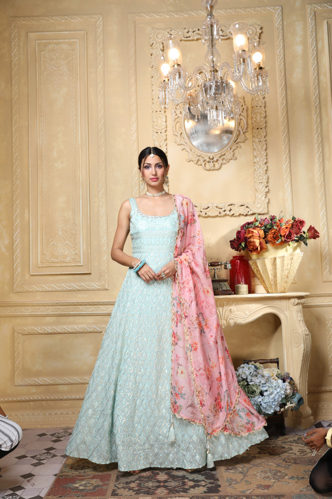 Flipkart best sale pink gown