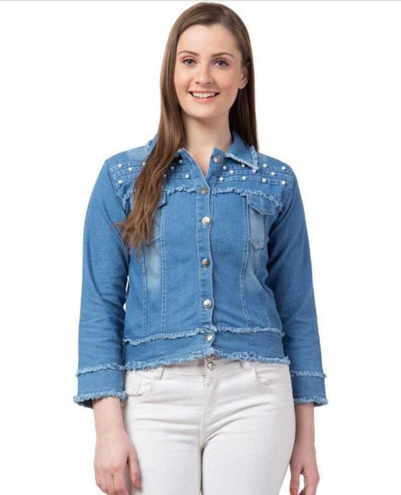 Denim jacket for outlet women flipkart