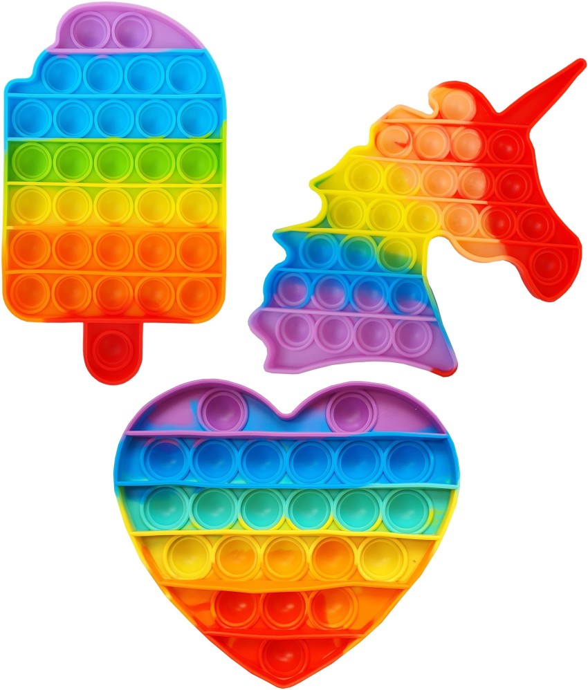 Popsicle Rainbow Pop It Fidget Toy