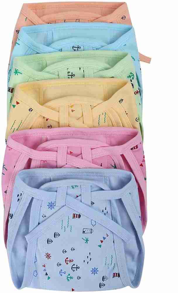 Buy SoftcareTotzTouch Premium Cotton Hosiery Fabric Wide Padded Baby  Reusable Nappy/Langot Age (0 Months - 3 Months) Pack of 6 (Children: XS)  Online at Low Prices in India 