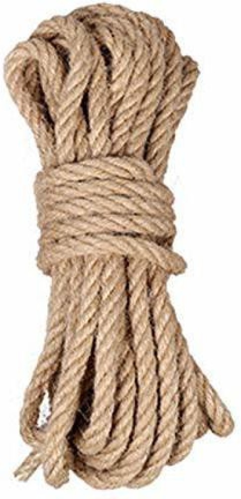 Desh ka bazaar Strong String Craft 32 Feet Natural Thick Jute Hemp Rope (12  mm ) Brown - Buy Desh ka bazaar Strong String Craft 32 Feet Natural Thick  Jute Hemp Rope (