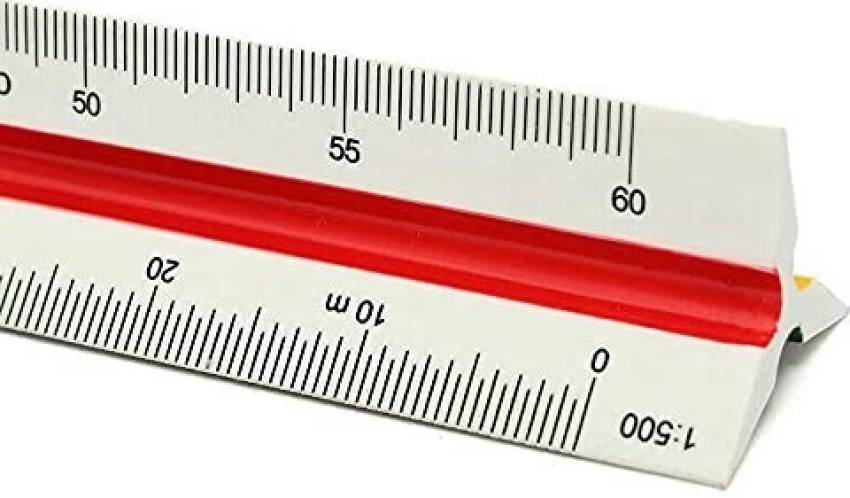 Triangle Scale/Ruler for Architects, Engineers, School/College