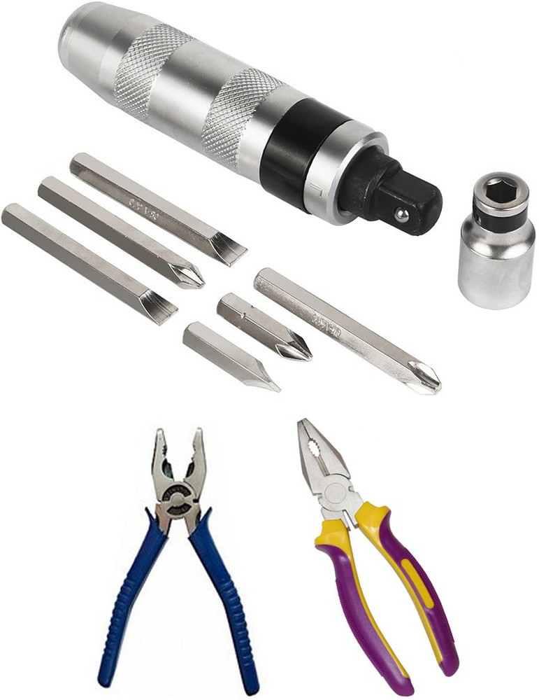 Digital Craft Combo of 3 Item Impact Screwdriver CRV Steel Portable with Plier Plier 2 Impact Screwdriver Set Price in India Buy Digital Craft Combo of 3 Item Impact Screwdriver