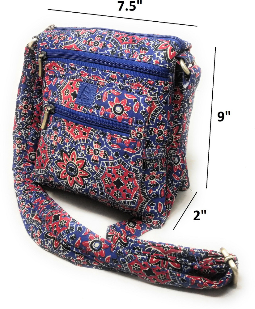 CLUBB Blue Sling Bag TRENDY VANITY BAG SILK Women Sling Bag Silk Sling Bag for Girls Blue Price in India Flipkart