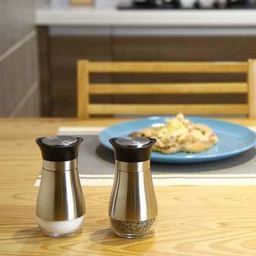 Salt and pepper container used at a dining table store