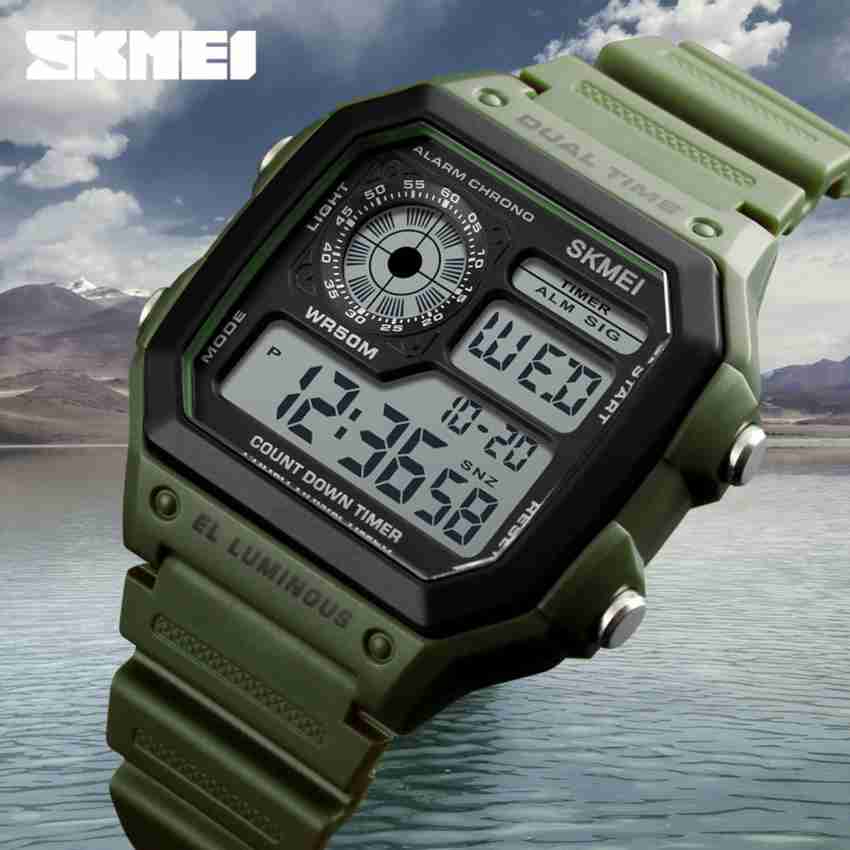 Skmei army sales watch price
