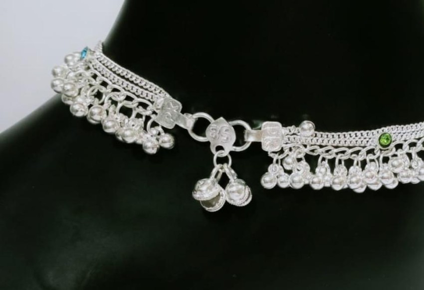 Big on sale silver anklets