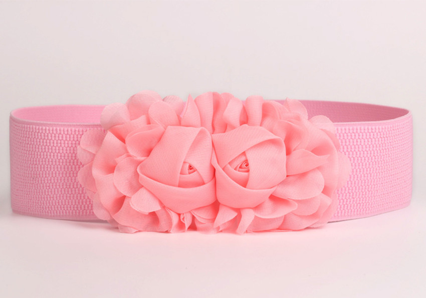 Pink fabric belt sale