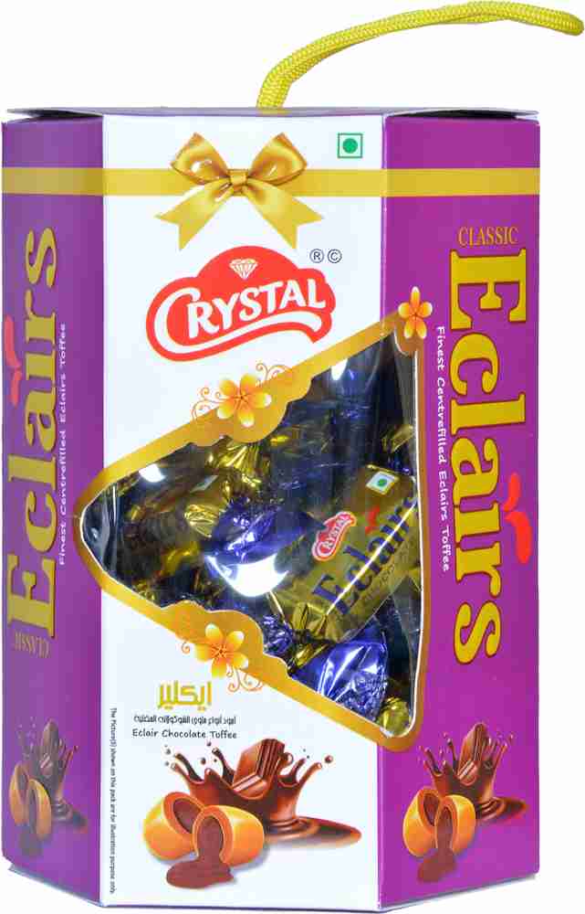 CRYSTAL Eclairs Chocolate Toffee Candy Gift Hamper for Family Pack