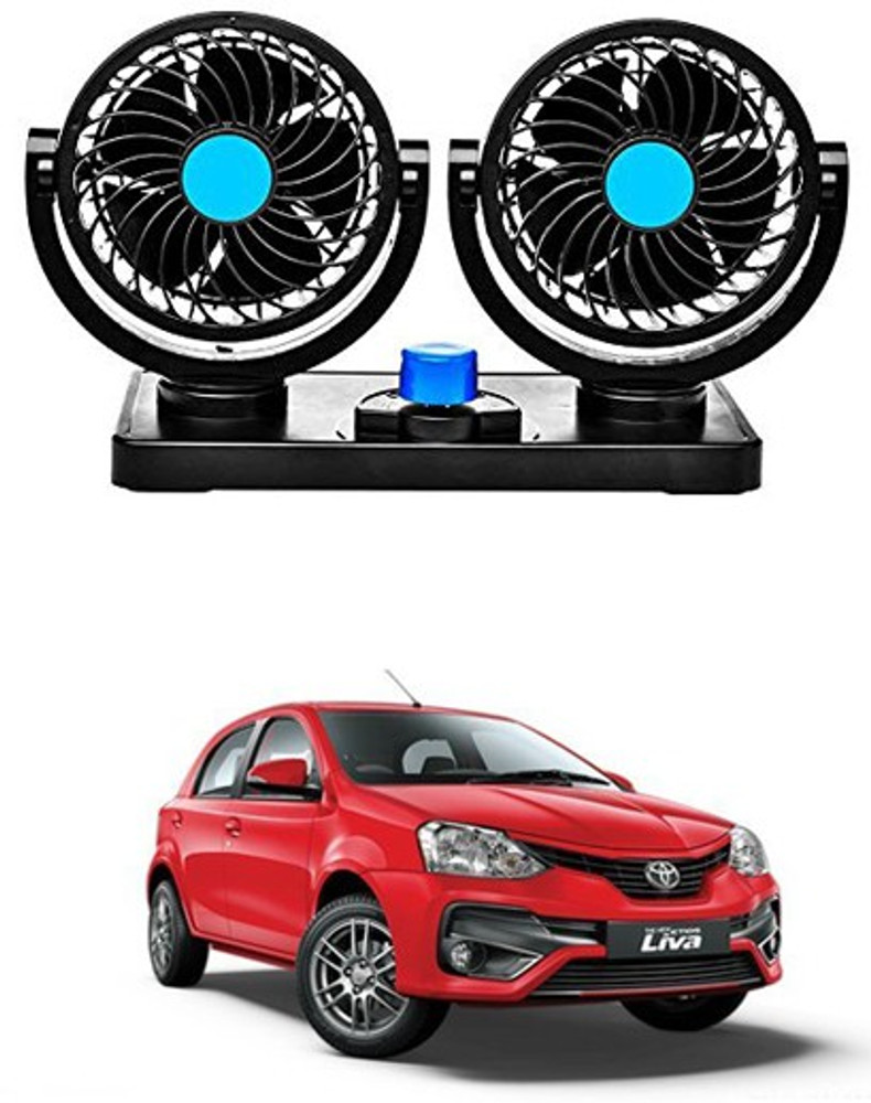 AYW Car Dual Head Fan For etios liva Car Interior Fan Price in