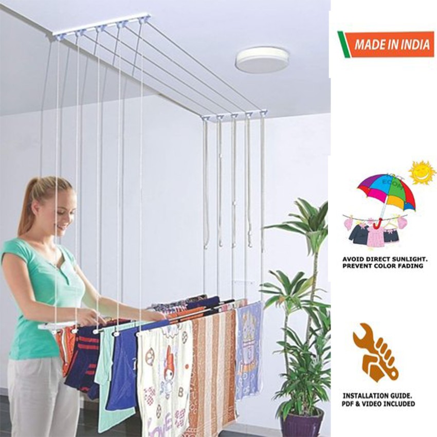 Ceiling cloth drying discount stand