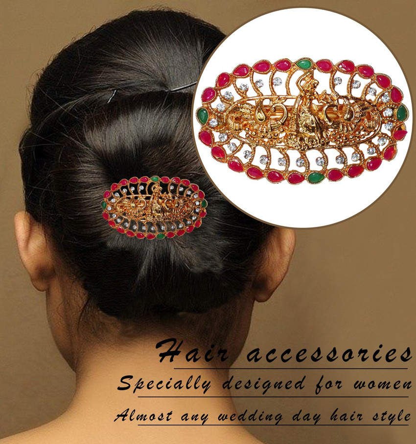 Styledose South Ambada Juda Pin Hair Brooch with Wedding Bridal Hair Acesories for Women Hair Pin Price in India Buy Styledose South Ambada Juda Pin Hair Brooch with Wedding Bridal Hair