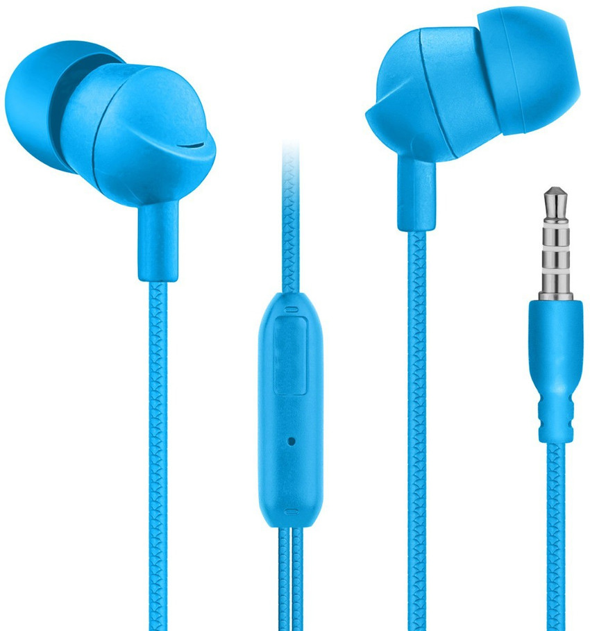 iTeerth Best mobile handfree Cyan Color Heavy Bass earphone with