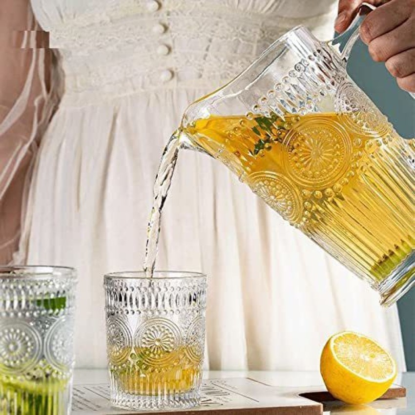 DULARIYA Premium Water and Juice glass jug set Water Glass and Jug Set 7pcs  Jug Glass Set Price in India - Buy DULARIYA Premium Water and Juice glass  jug set Water Glass