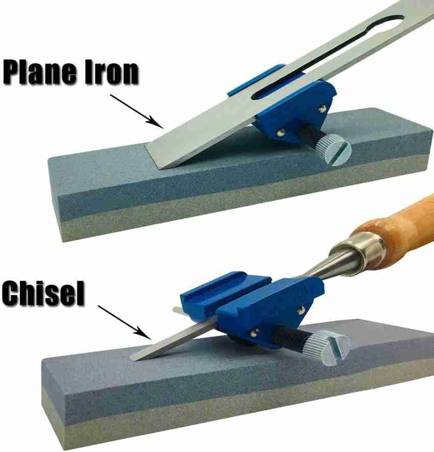 Honing Guide and Angle Tool Set - Chisel Sharpening Jig & Knife Sharpener Angle Tool Kit for Knives and Wood Chisels, Black