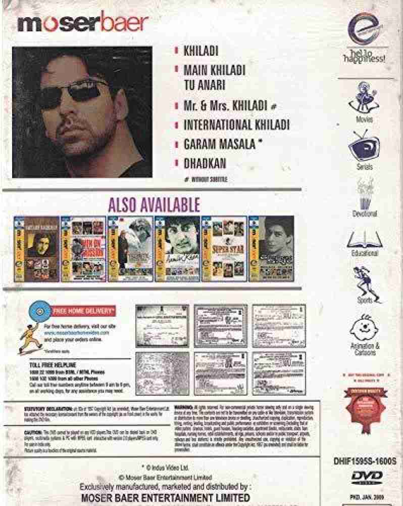 Akshay Kumar 6 Pack DVD Price in India Buy Akshay Kumar 6