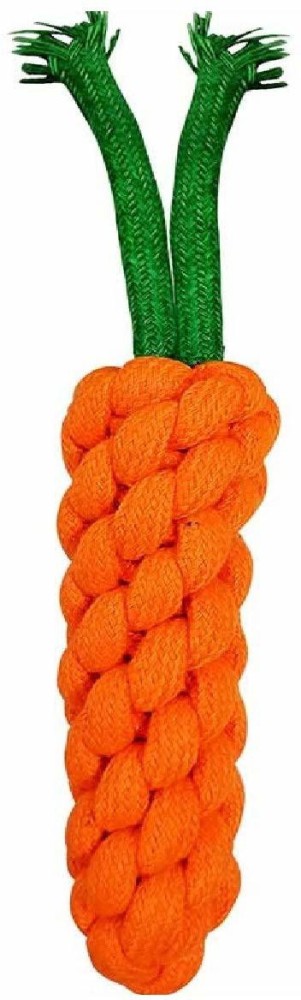 Carrot Shaped Knot Ropes Pet Dog Toys Chew Cat Toy Safe Toys for