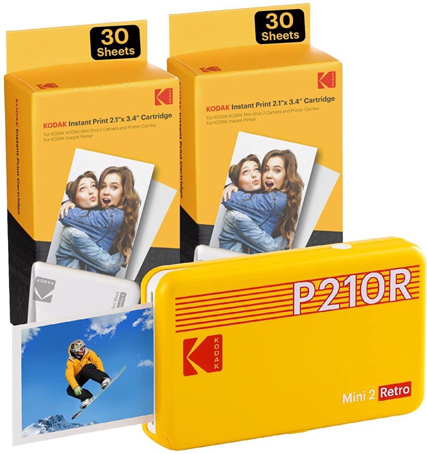 Kodak Mini 2 Retro Instant Photo Printer Yellow P210RY 