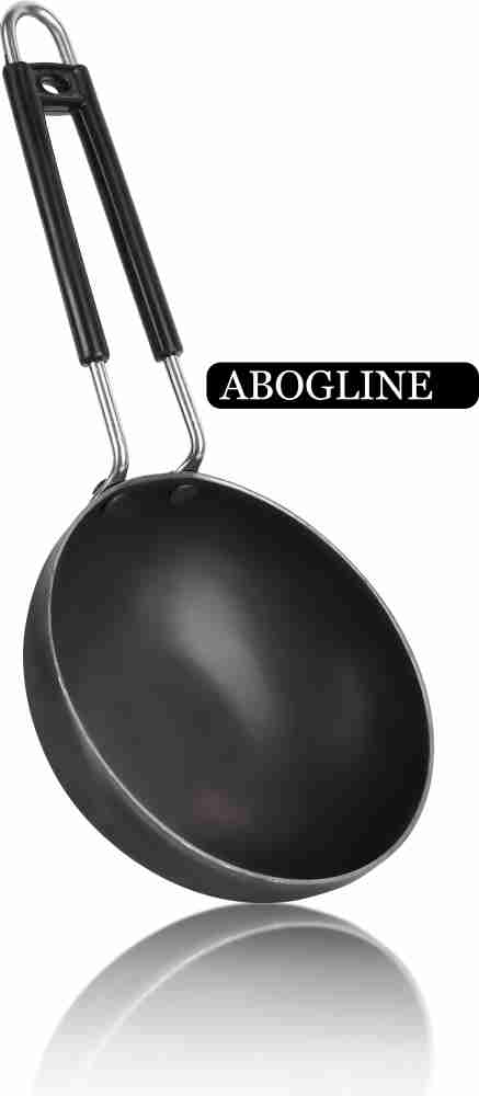 Black Cast Iron Tadka Pan(Small), Round, Capacity: 0.5 Litre