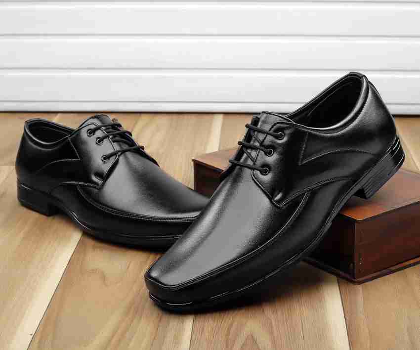 JK PORT Synthetic leather Formal Black Shoes For Men Lace Up For Men Buy JK PORT Synthetic leather Formal Black Shoes For Men Lace Up For Men Online at Best Price