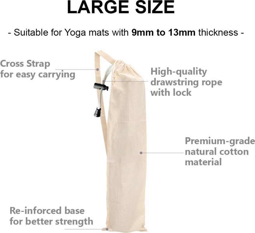 MUTMAIN Yoga Mat Cover / Bag with Shoulder Strap for 9mm to 13mm