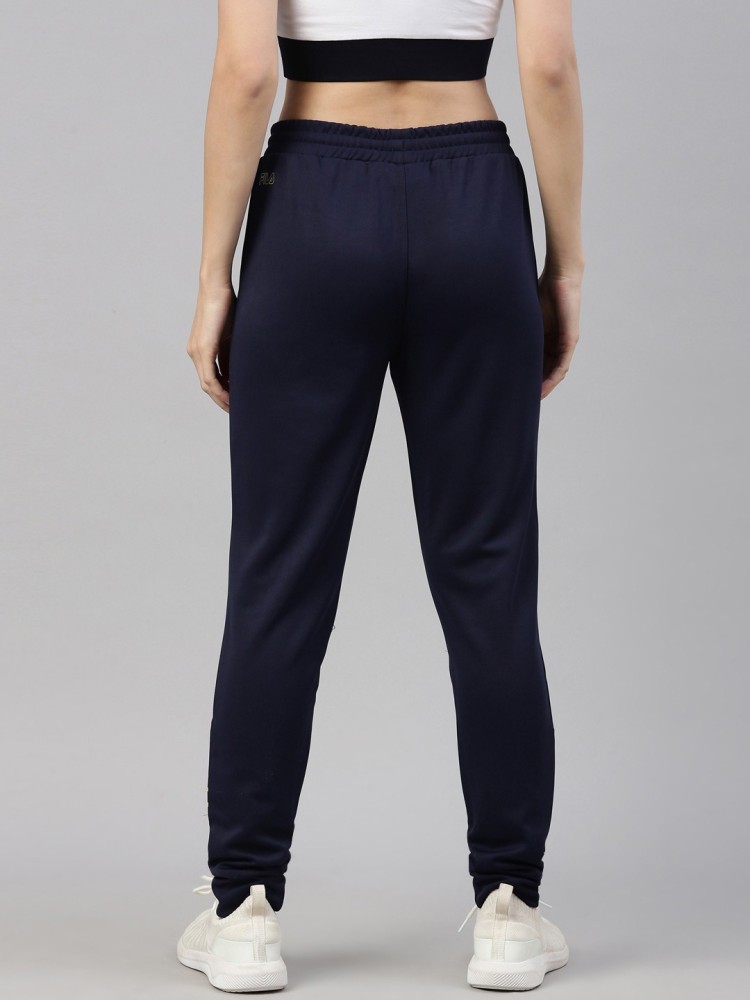 FILA Solid Women Blue Track Pants - Buy FILA Solid Women Blue Track Pants  Online at Best Prices in India