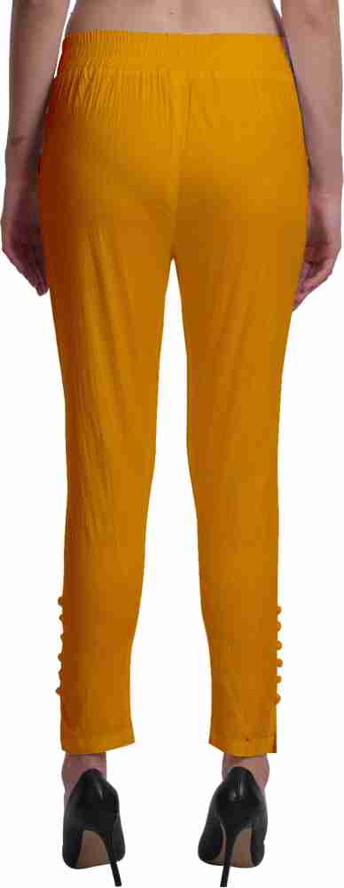 Duve Fashion Jegging Trouser pant for women stylish pencil pant Slim Fit  Women Yellow Trousers - Buy Duve Fashion Jegging Trouser pant for women  stylish pencil pant Slim Fit Women Yellow Trousers